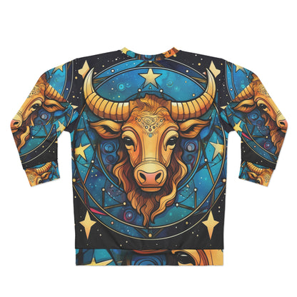 Taurus Constellation Zodiac Sign Astrology Cosmic Art - Unisex Sweatshirt (AOP)