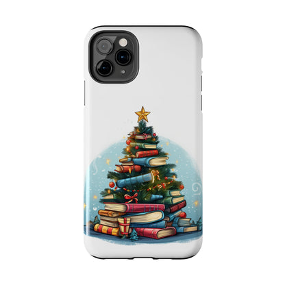 Book Lover Christmas Tree, Gift For Readers - Tough Phone Cases