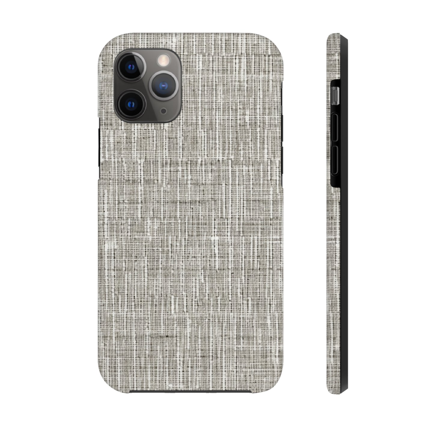 Silver Grey: Denim-Inspired, Contemporary Fabric Design - Tough Phone Cases