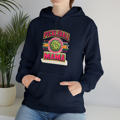 Pickleball Mama Retro Badge - Casual Graphic with Classic Emblem - Bold & Playful Design for Sporty Moms - Unisex Heavy Blend™ Hooded Sweatshirt