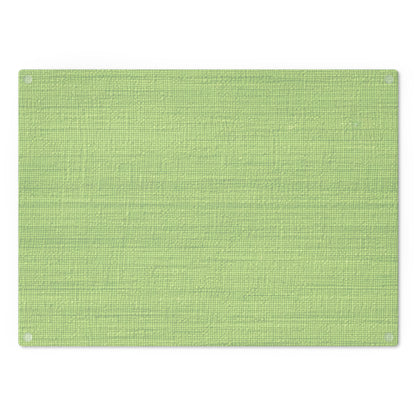 Lush Grass Neon Green: Denim-Inspired, Springtime Fabric Style - Cutting Board