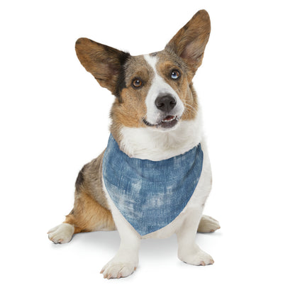 Faded Blue Washed-Out: Denim-Inspired, Style Fabric - Dog & Pet Bandana Collar