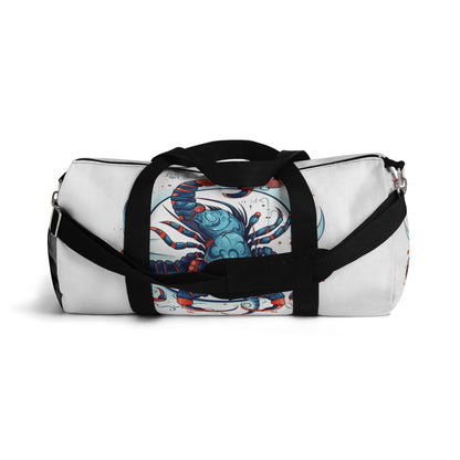 Cute Scorpio Zodiac Sign - Big Claws, Long Tail Cosmic Astrology Symbol - Duffel Bag