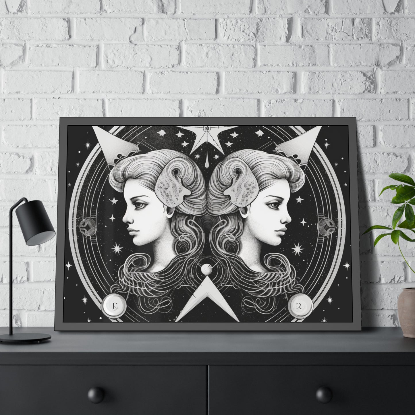 Gemini Zodiac - Framed Paper Posters