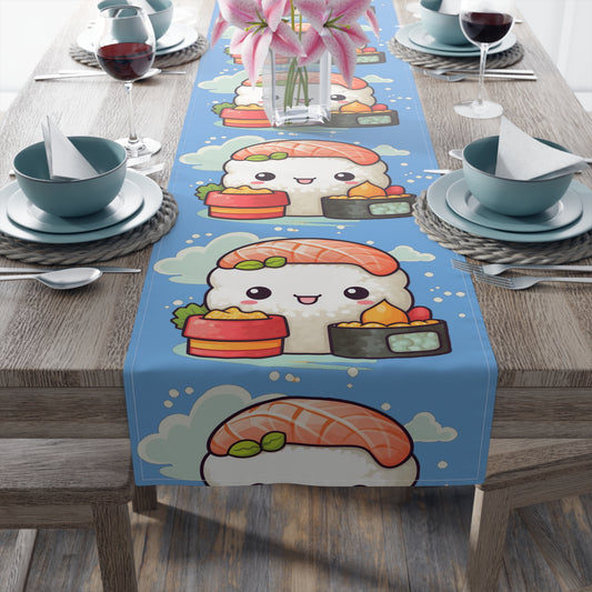 Anime Sushi - Japanese Cute kawaii - Otaku Gift - Table Runner (Cotton, Poly)