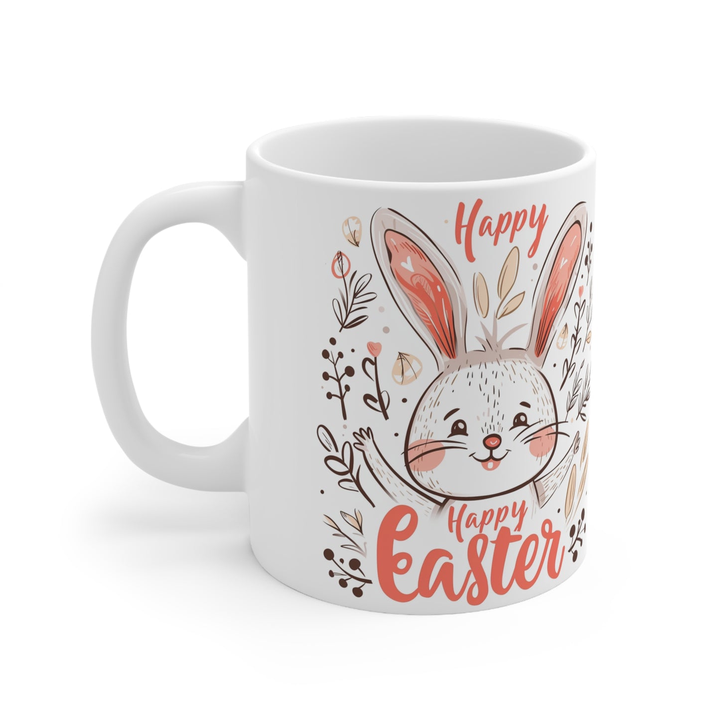 Happy Easter Bunny, Ceramic Mug 11oz