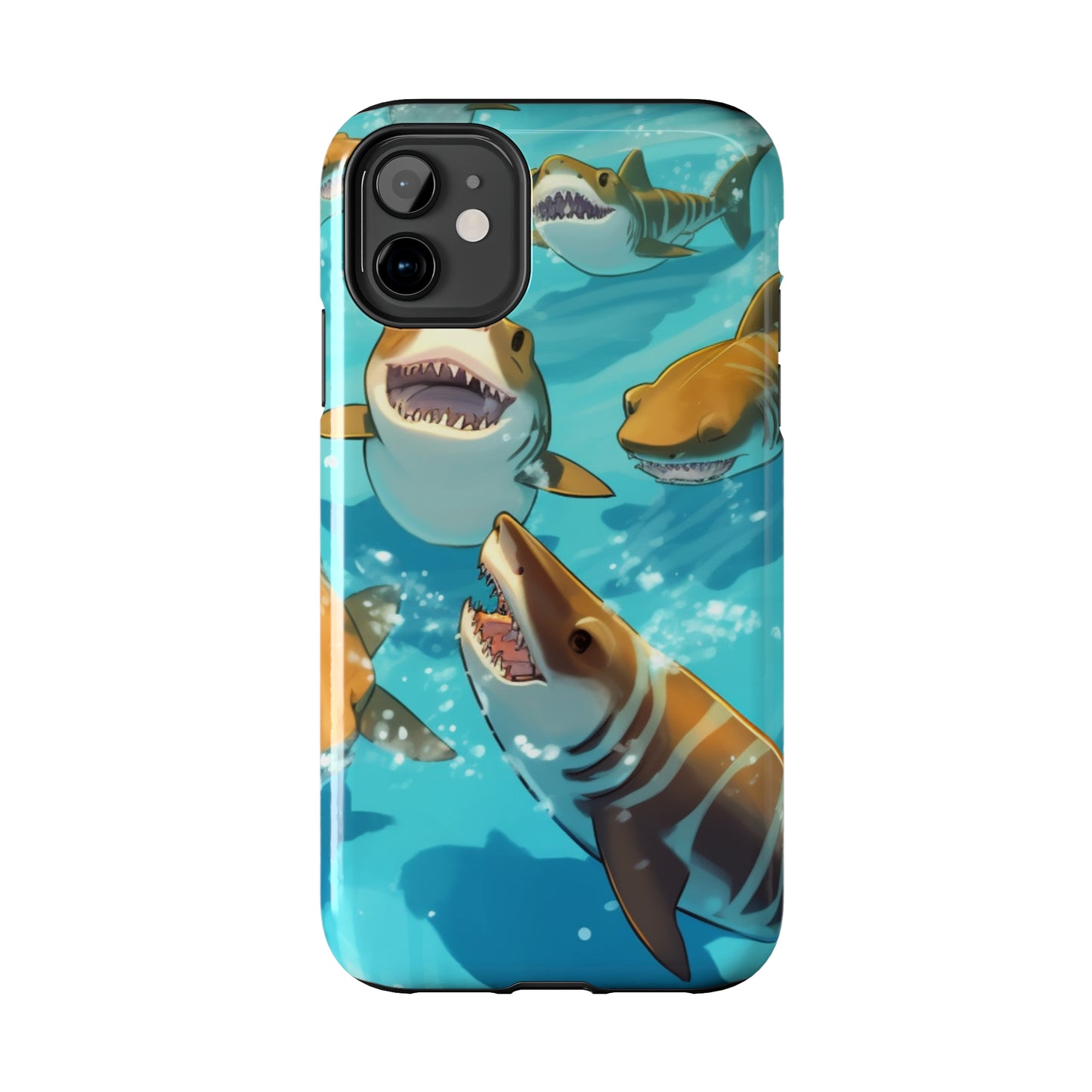 Tiger Shark: Ocean Marine Wildlife - Underwater - Tough Phone Cases