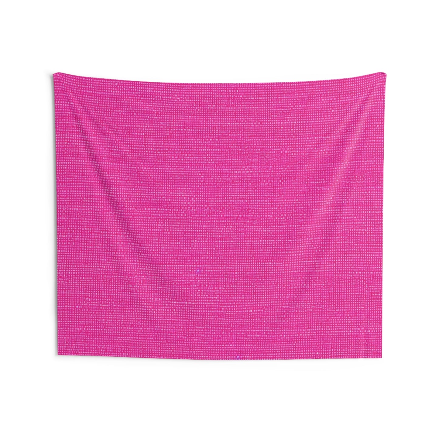 Hot Neon Pink Doll Like: Denim-Inspired, Bold & Bright Fabric - Indoor Wall Tapestries