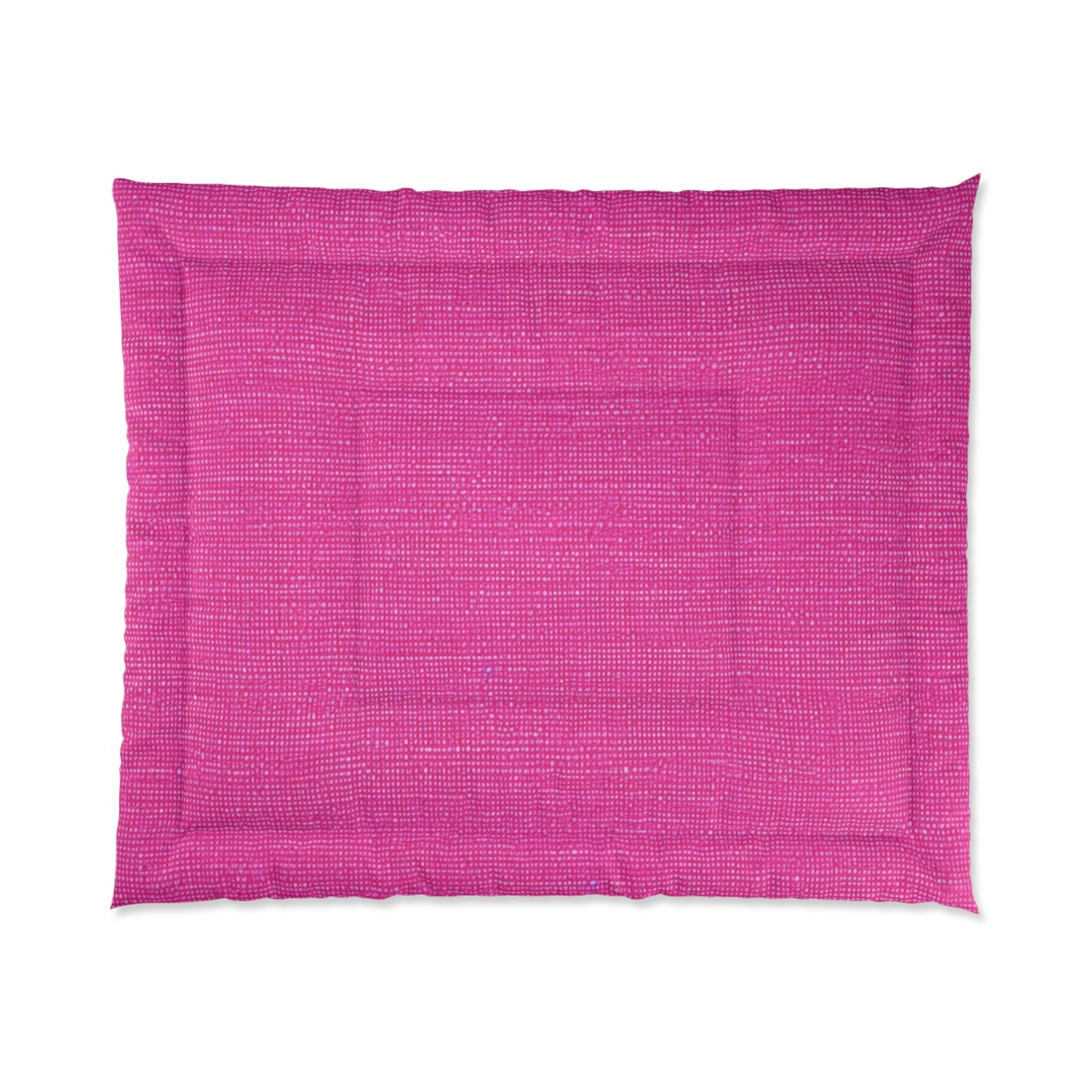 Hot Neon Pink Doll Like: Denim-Inspired, Bold & Bright Fabric - Comforter