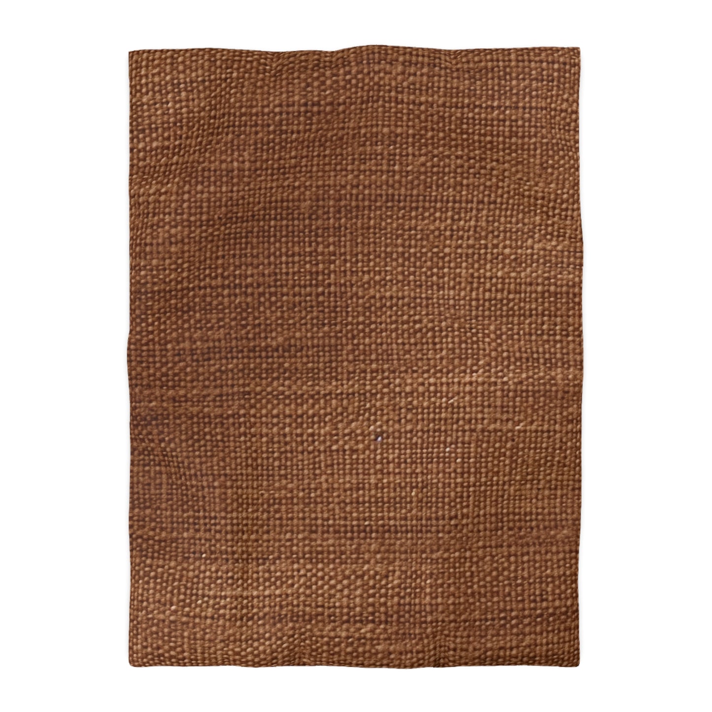Luxe Dark Brown: Denim-Inspired, Distinctively Textured Fabric - Microfiber Duvet Cover