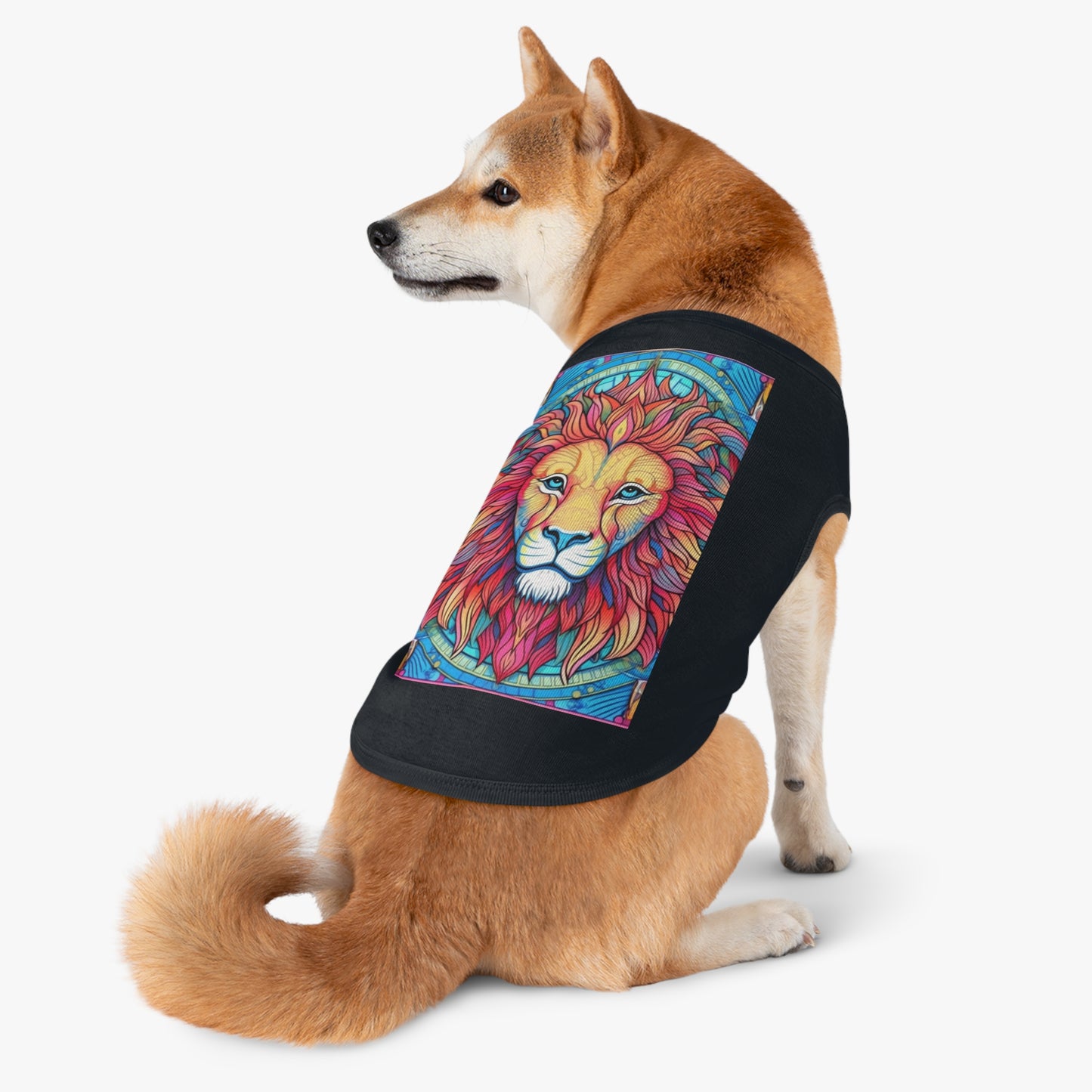 Astrological Leo - Cosmic Zodiac Constellation, Lion Symbol Art - Pet Tank Top