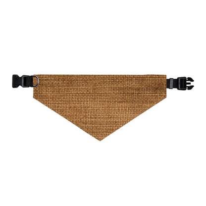 Brown Light Chocolate: Denim-Inspired Elegant Fabric - Dog & Pet Bandana Collar