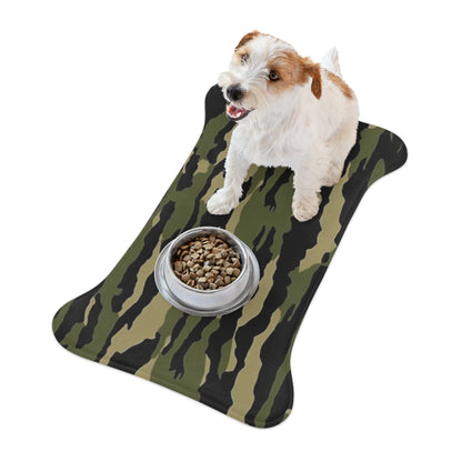 Tiger Stripe Camouflage: Military Style - Pet Feeding Mats