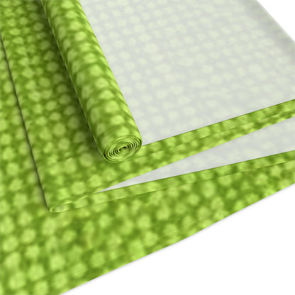 Lush Grass Neon Green: Denim-Inspired, Springtime Fabric Style - Table Runner (Cotton, Poly)