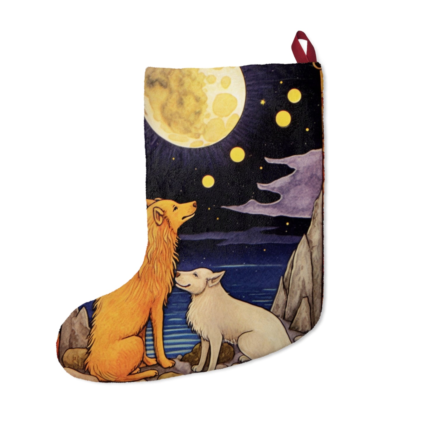 Moon Tarot Card Art - Embrace Your Intuition and Dreams - Christmas Stockings