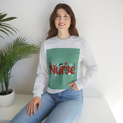 クリスマス看護スウェットシャツ、看護学校Tシャツ、ナースクリスマスシャツ、クリスマスシャツ、2023クリスマス、ナースシャツ、女性へのナースギフト