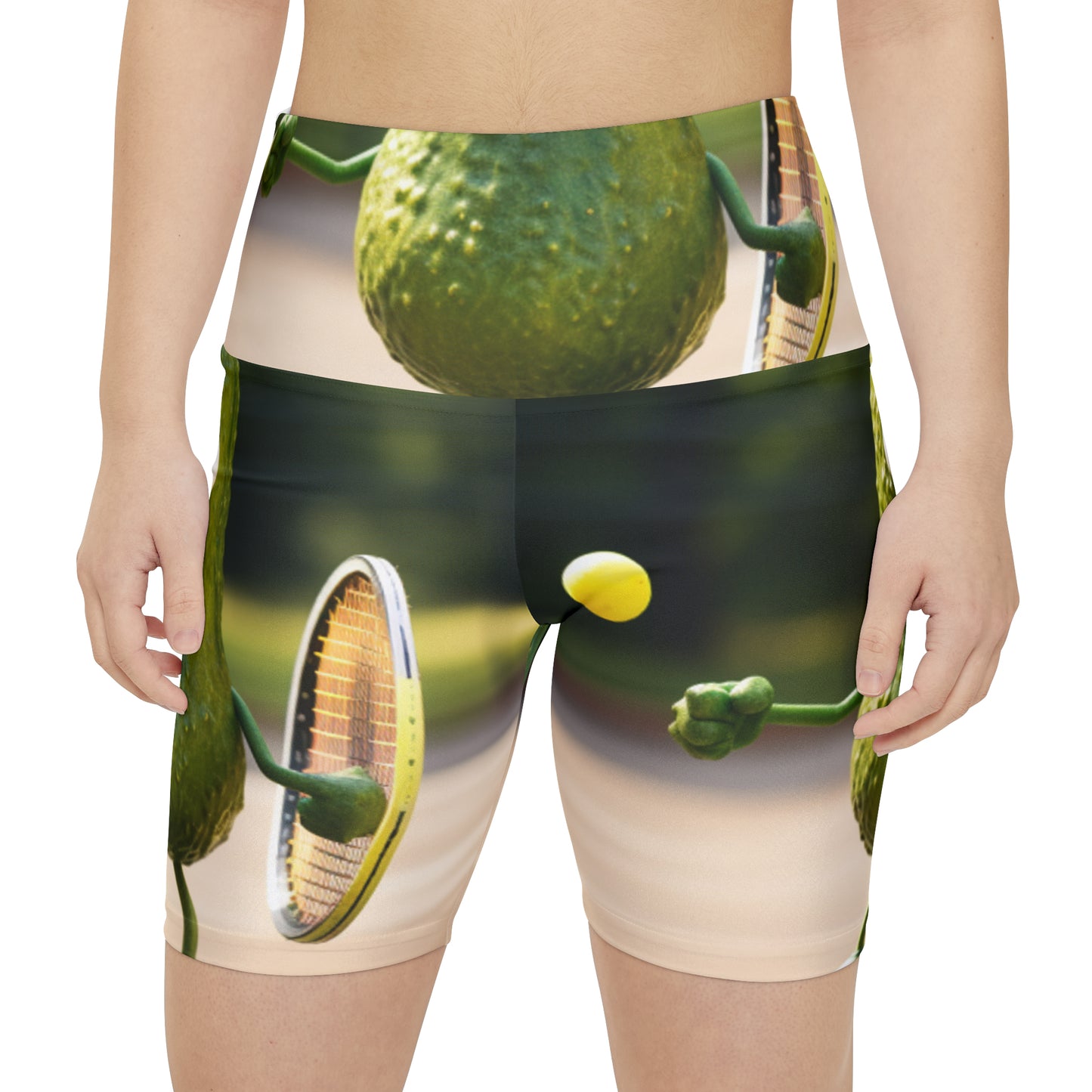 Pickle Playing Pickleball: Serve, Paddle, Game - Court Sport - Women's Workout Shorts (AOP)