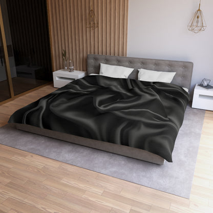 Black Silk, Microfiber Duvet Cover