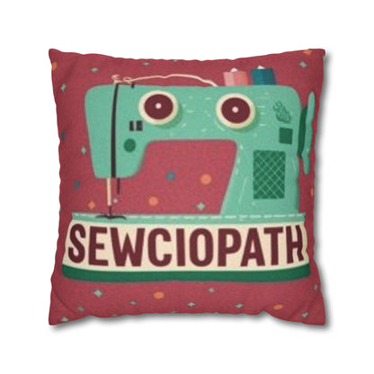 Sewing Sewciopath - Spun Polyester Square Pillow Case