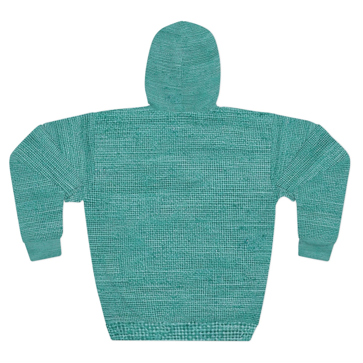 Diseño de tela vaquera color turquesa menta de calidad, material elegante, sudadera con capucha unisex (AOP) 