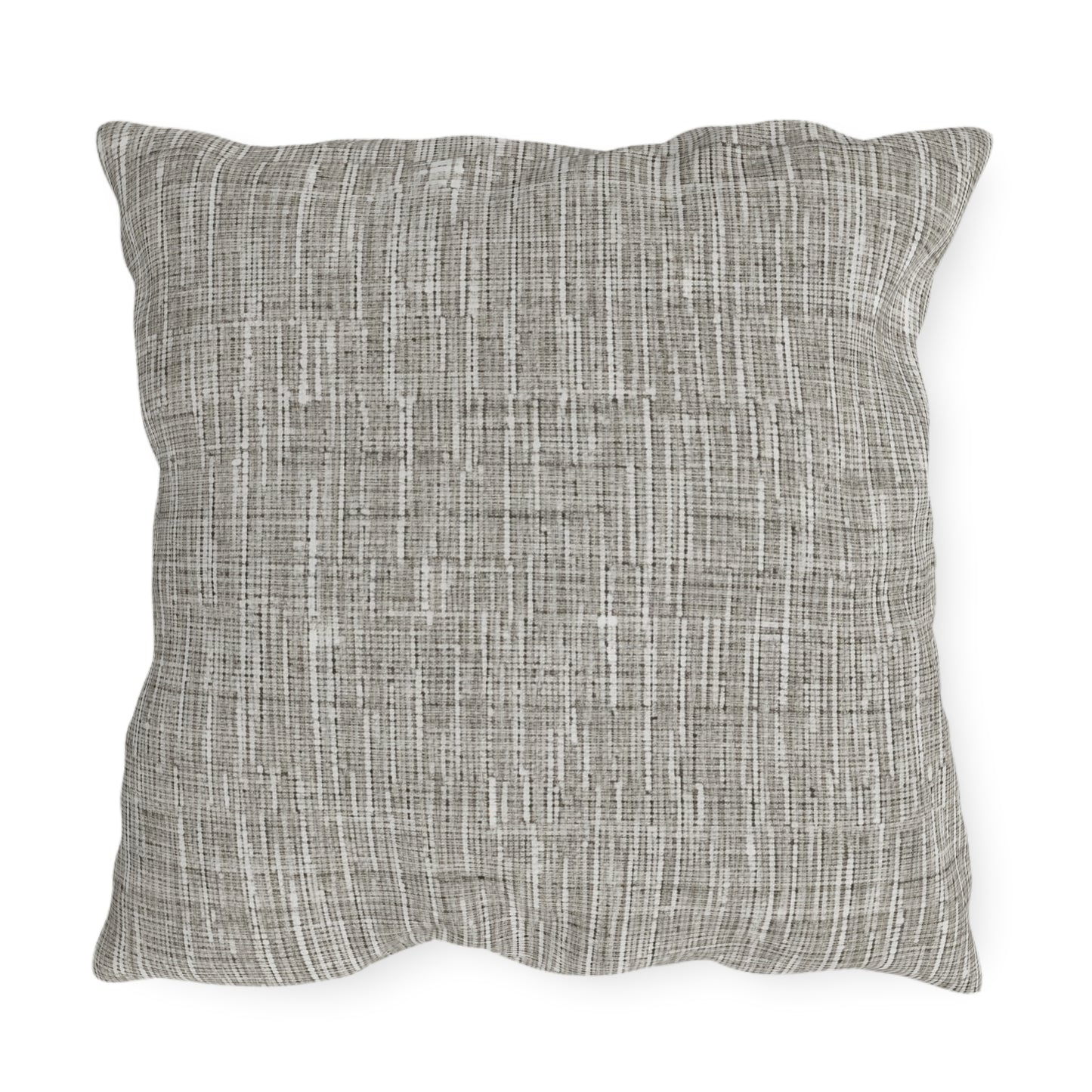 Silver Grey: Denim-Inspired, Contemporary Fabric Design - Outdoor Pillows