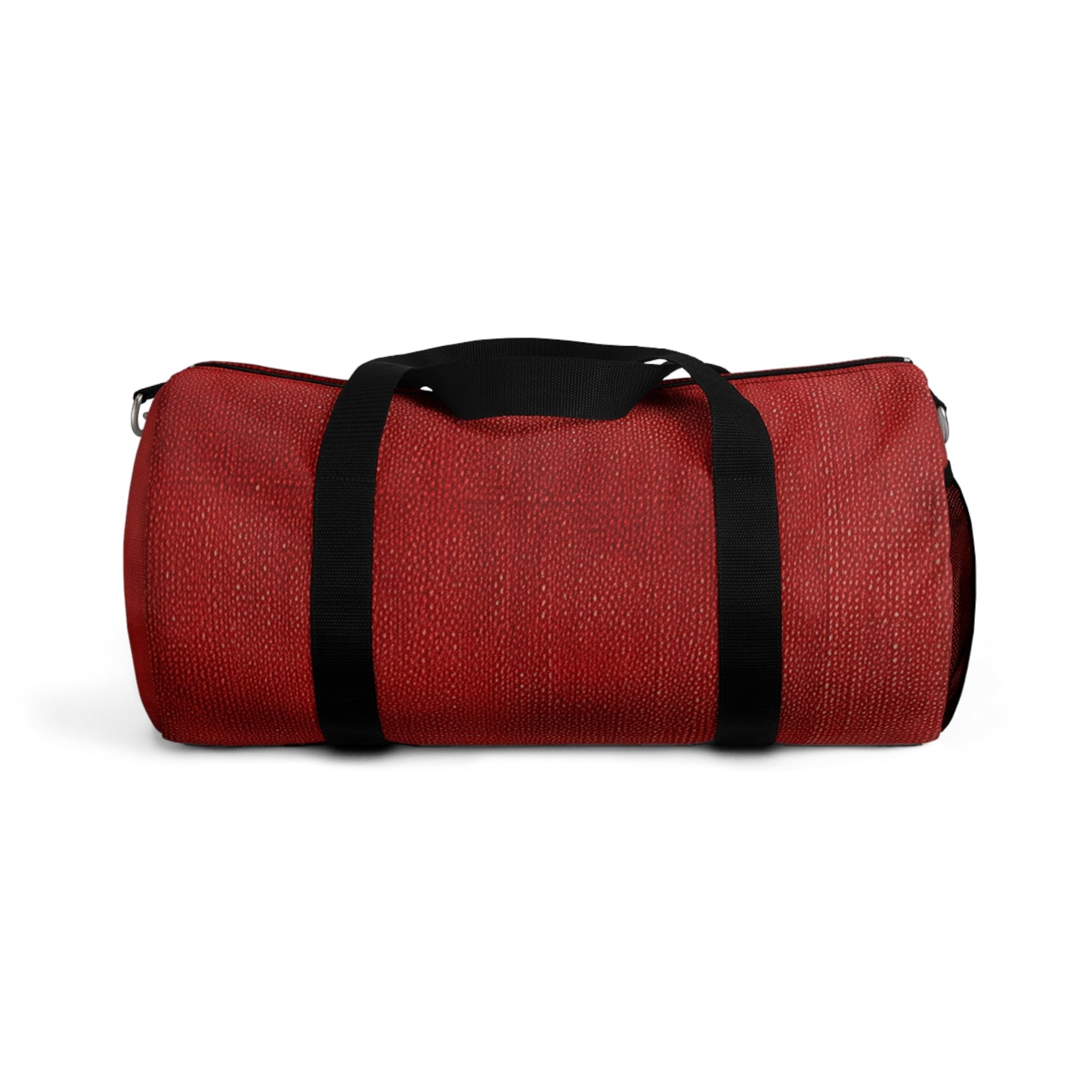 Juicy Red Berry Blast: Denim Fabric Inspired Design - Duffel Bag