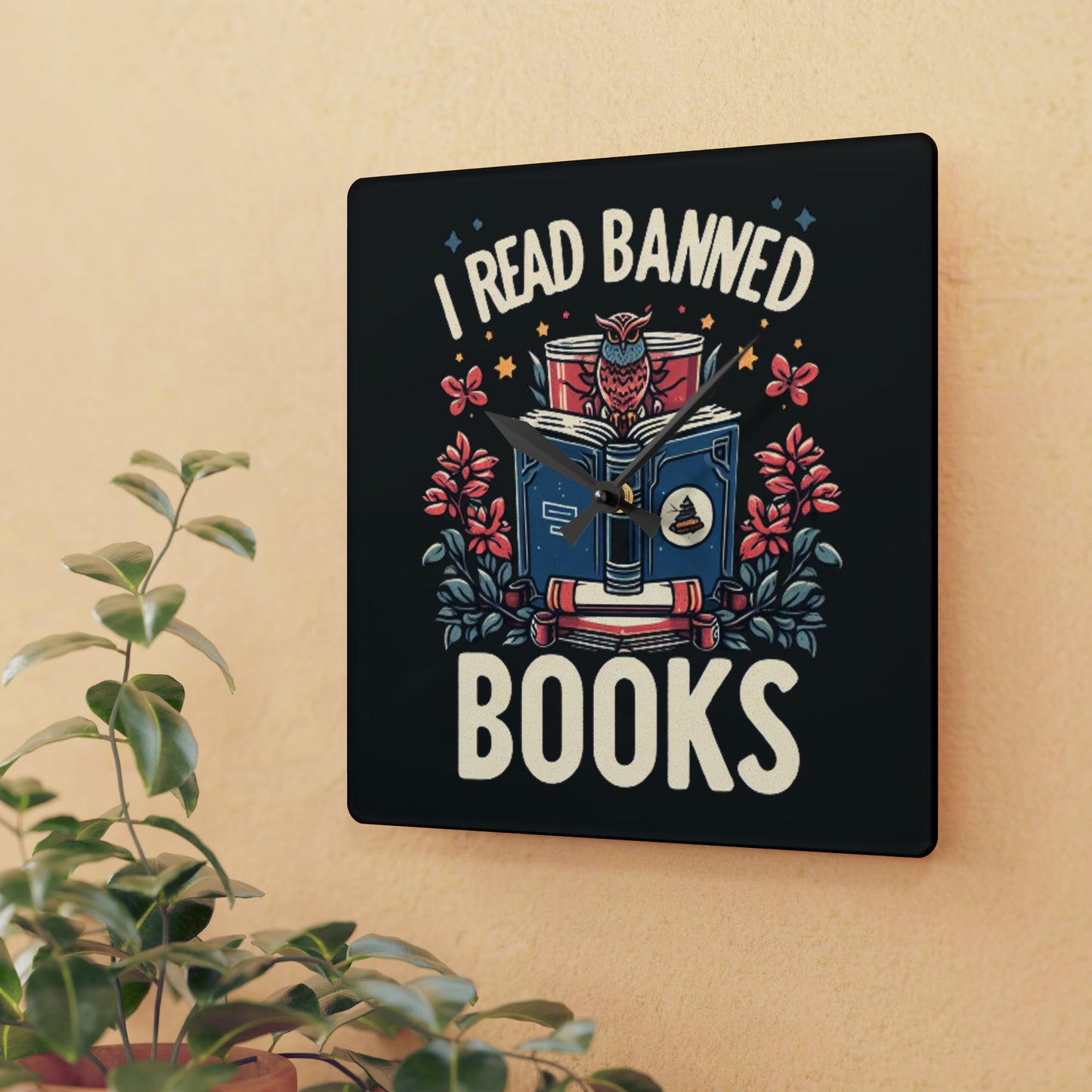 Banned Books - Acrylic Wall Clock