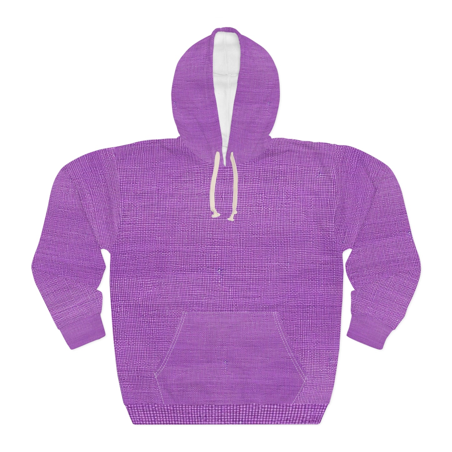 Hyper Iris Orchid Red: Denim-Inspired, Bold Style - Unisex Pullover Hoodie (AOP)