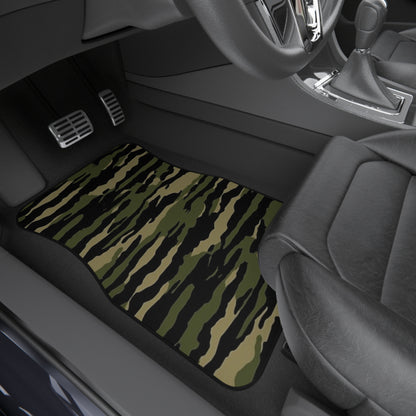 Tiger Stripe Camouflage: Military Style - Car Mats (Set of 4)