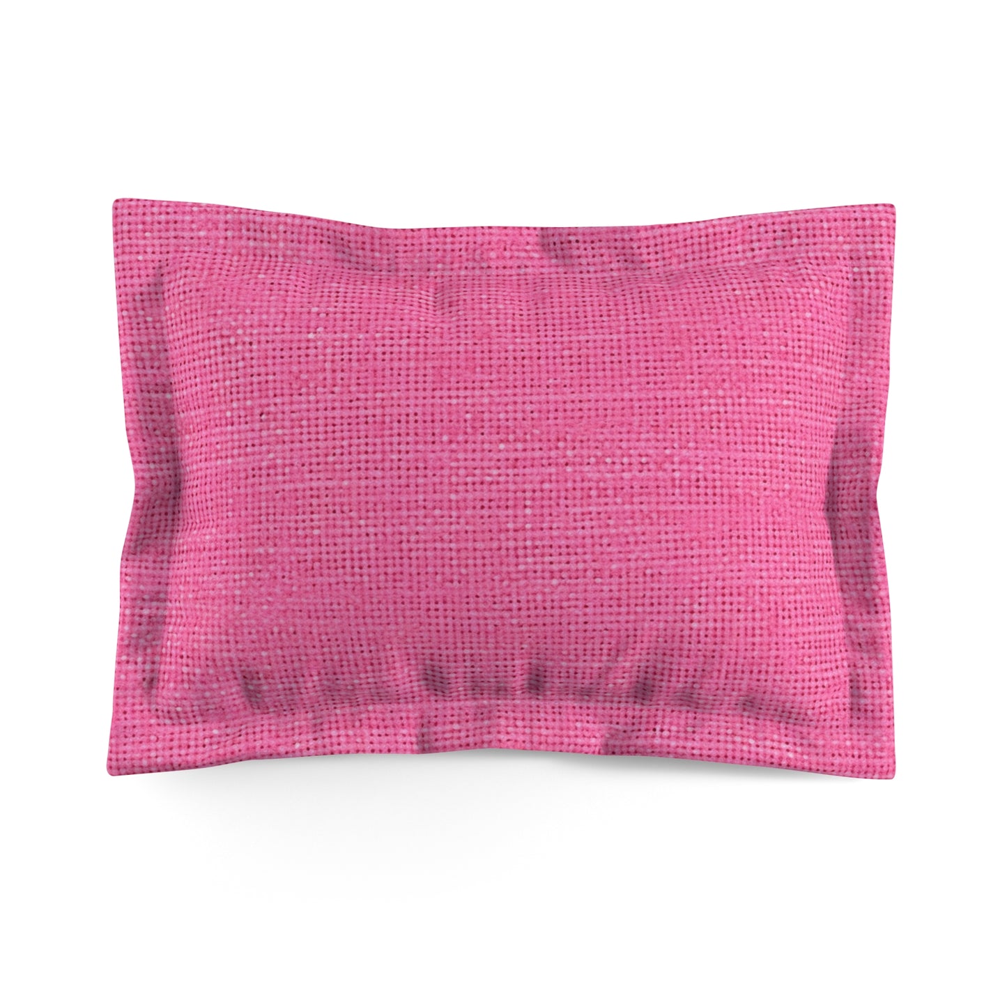 Doll-Like Pink Denim Designer Fabric Style - Microfiber Pillow Sham