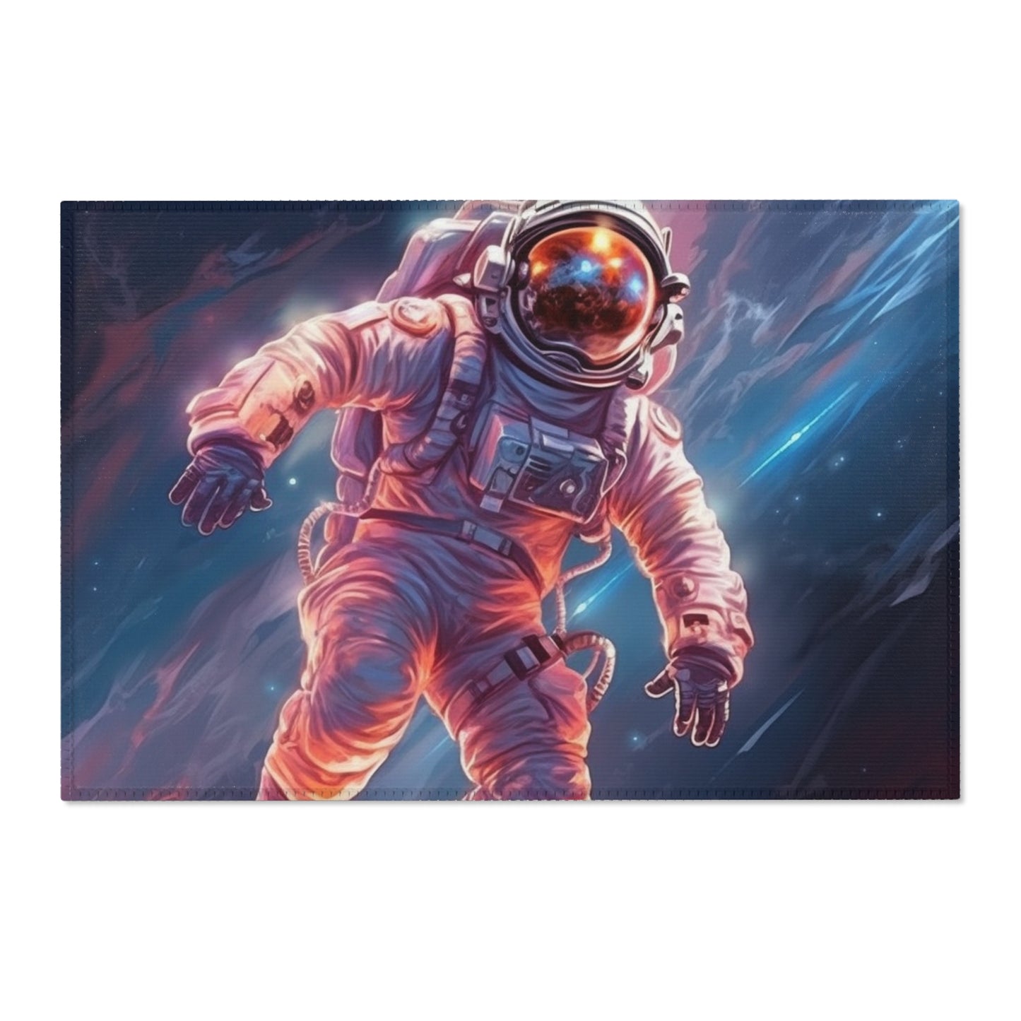 Astronaut Outer Space - Galaxy Starfield Art - Area Rugs