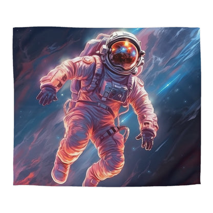 Astronauta en el espacio exterior - Galaxy Starfield Art - Funda nórdica de microfibra 