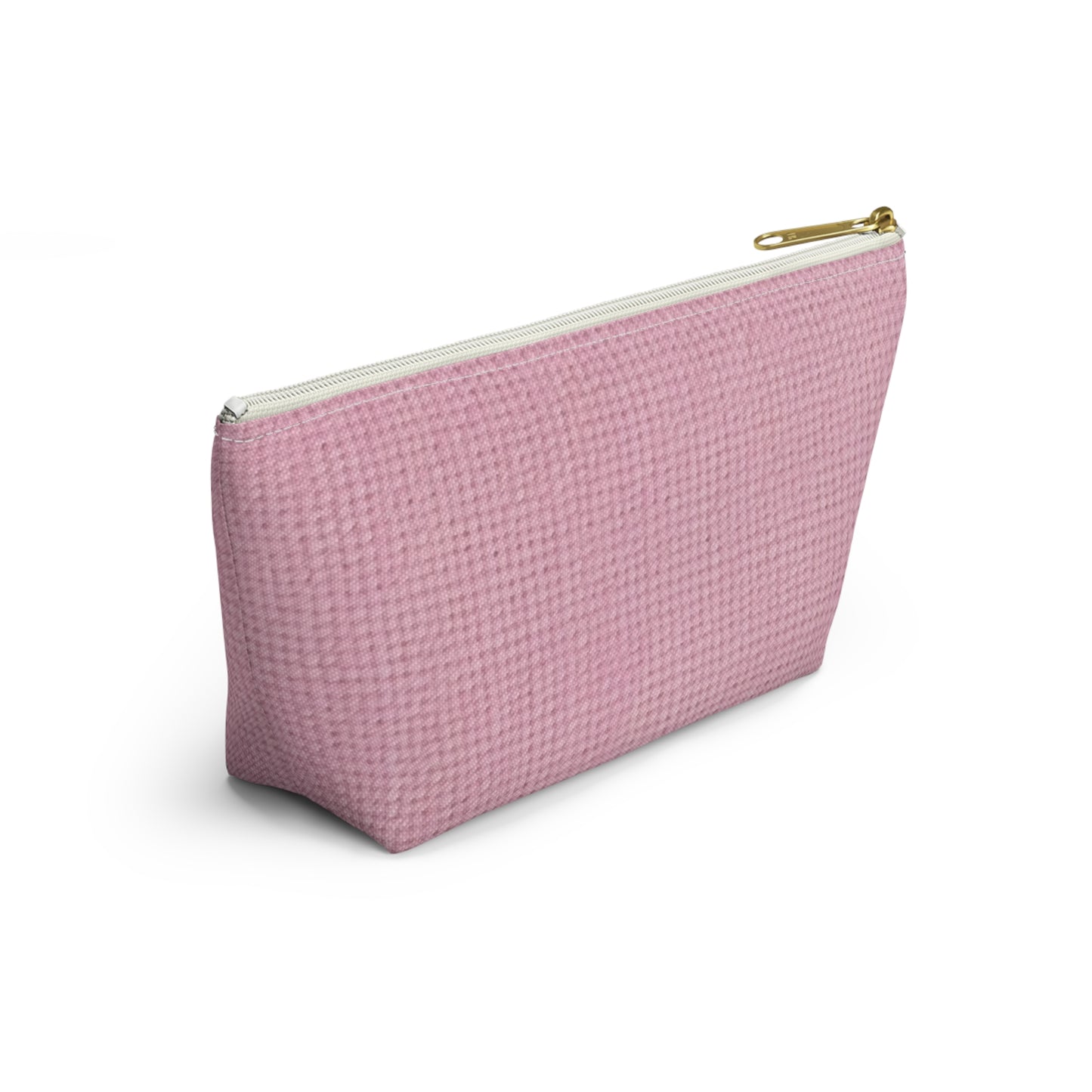 Blushing Garment Dye Pink: Denim-Inspired, Soft-Toned Fabric - Accessory Pouch w T-bottom