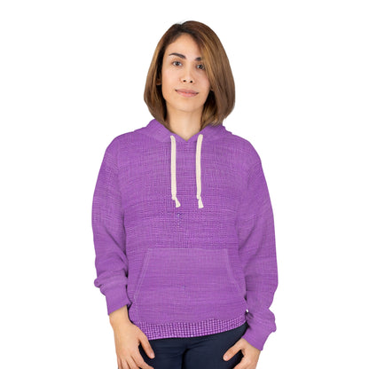 Hyper Iris Orchid Red: Denim-Inspired, Bold Style - Unisex Pullover Hoodie (AOP)