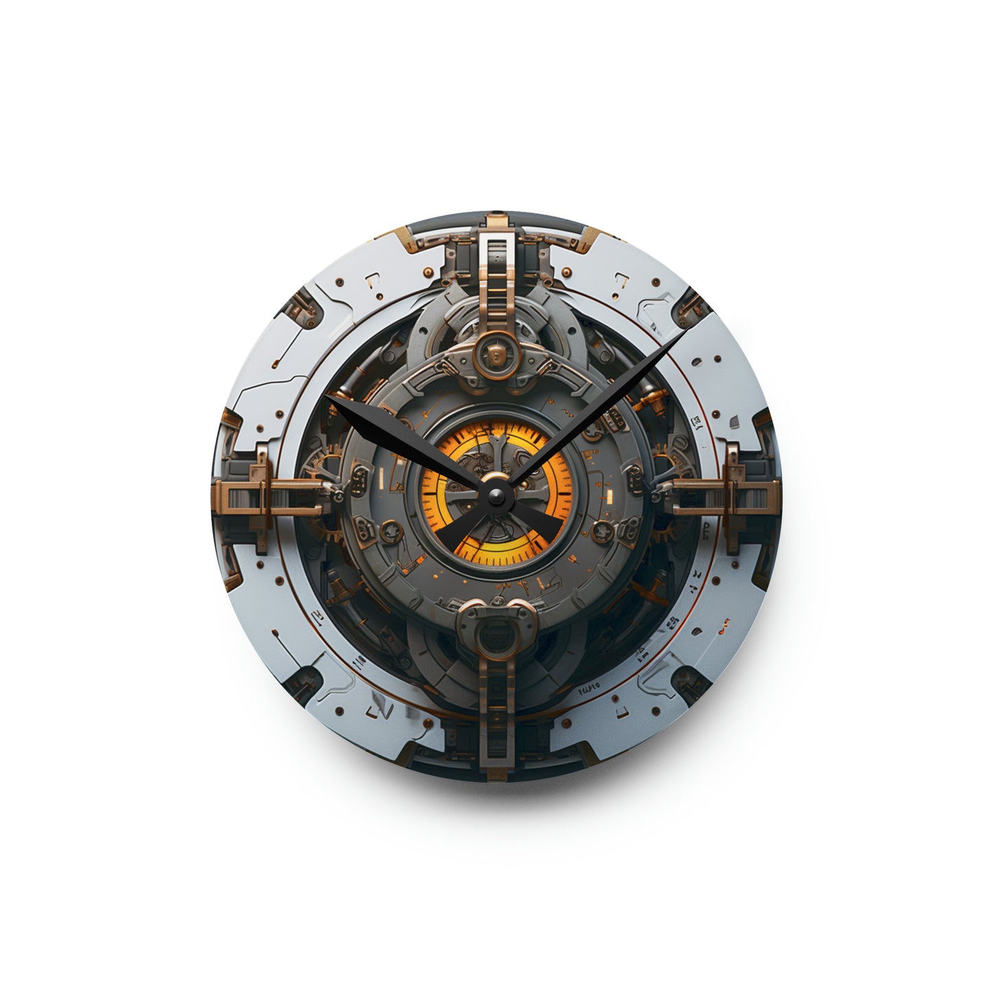 Cyberpunk Steampunk Acrylic Wall Clock