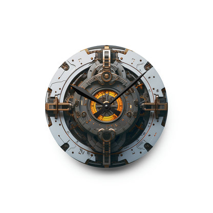 Cyberpunk Steampunk Acrylic Wall Clock