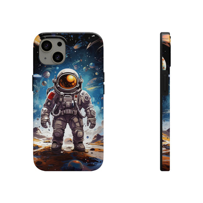 Galactic Voyage: Astronaut Journey in Celestial Star Cosmic Exploration - Tough Phone Cases