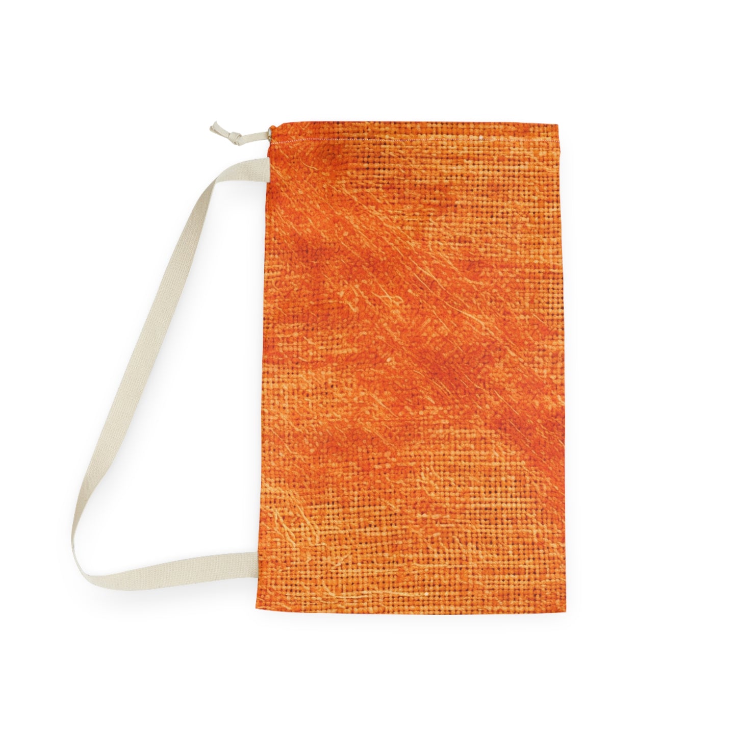 Burnt Orange/Rust: Denim-Inspired Autumn Fall Color Fabric - Laundry Bag