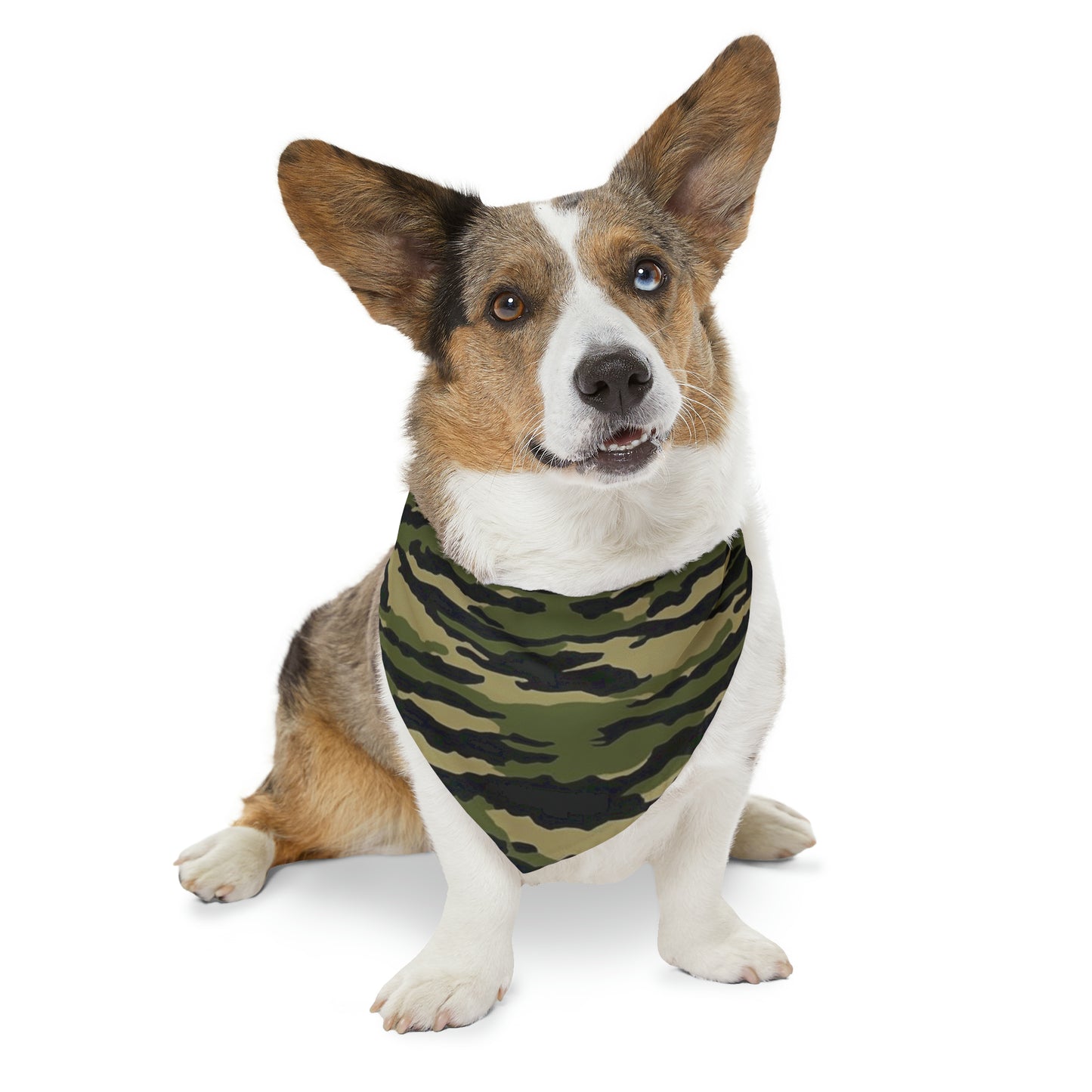 Tiger Stripe Camouflage: Military Style - Dog & Pet Bandana Collar