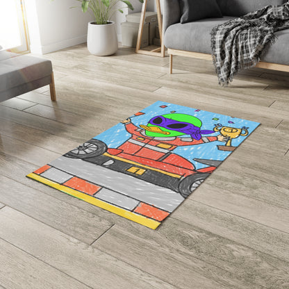 Race car Driver Win Visitor 751 Dobby Rug