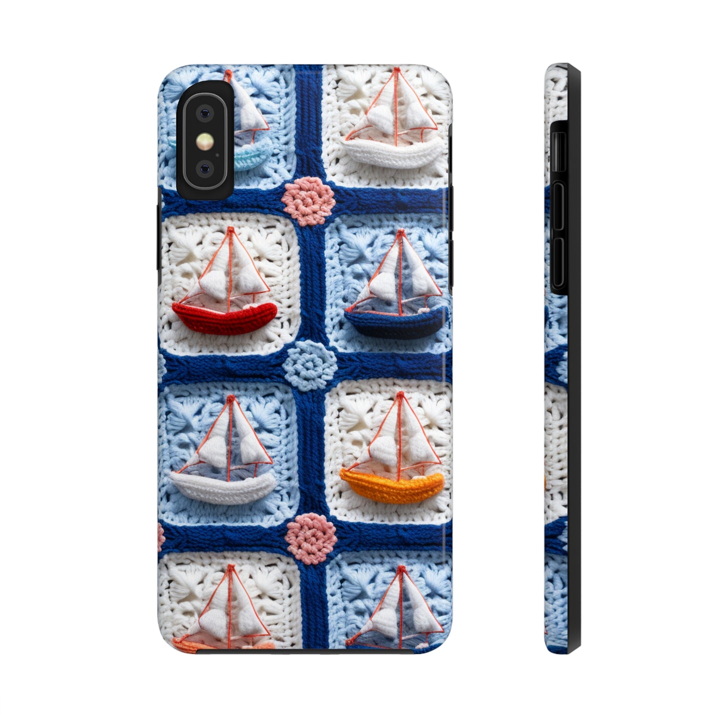 Crochet Boat Ship Sea Vessel Ocean Beach Travel Yacht Design - Tough Phone Cases