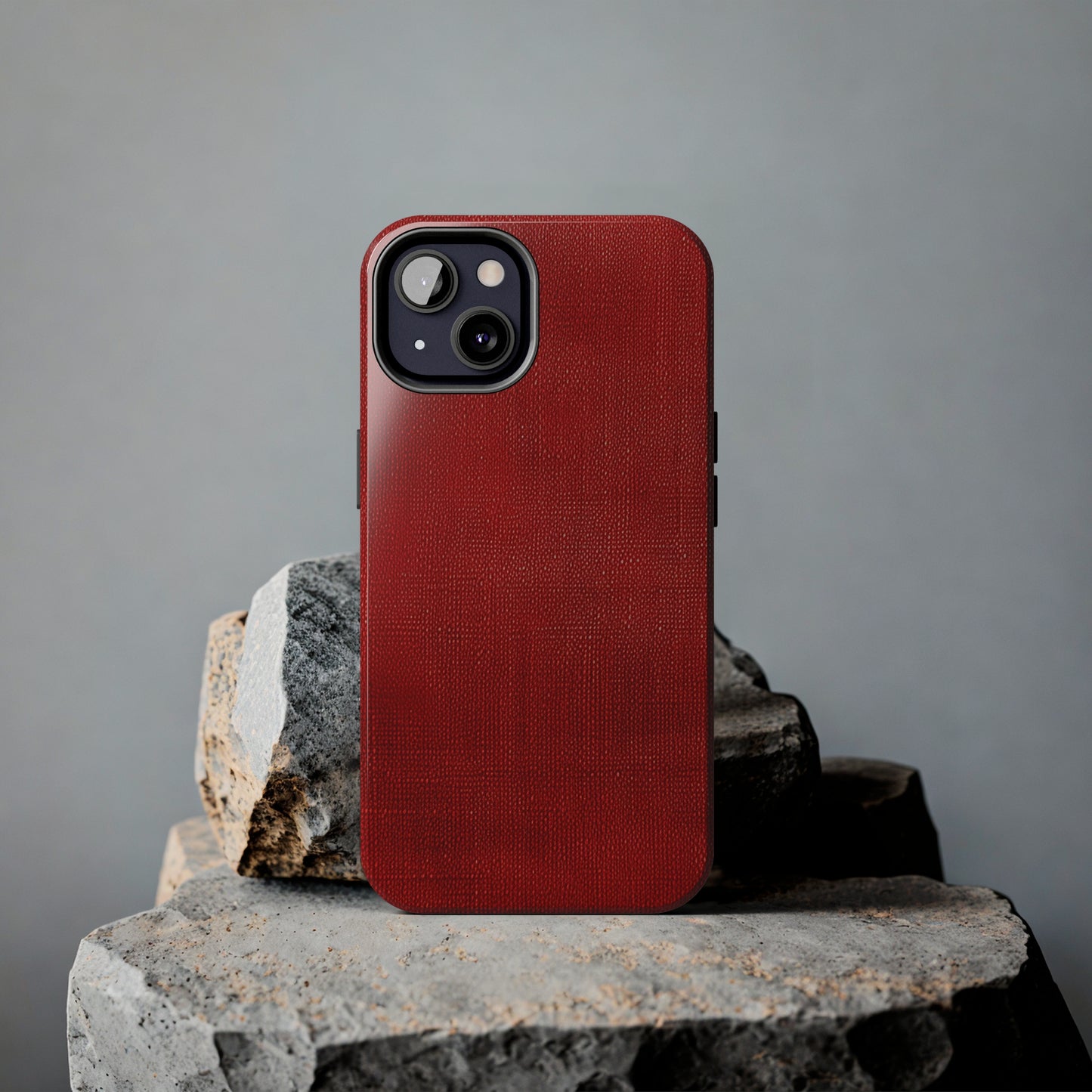 Juicy Red Berry Blast: Denim Fabric Inspired Design - Tough Phone Cases