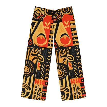 Símbolos abstractos inspirados en el arte tribal, patrimonio - Pantalones de pijama para hombre (AOP) 