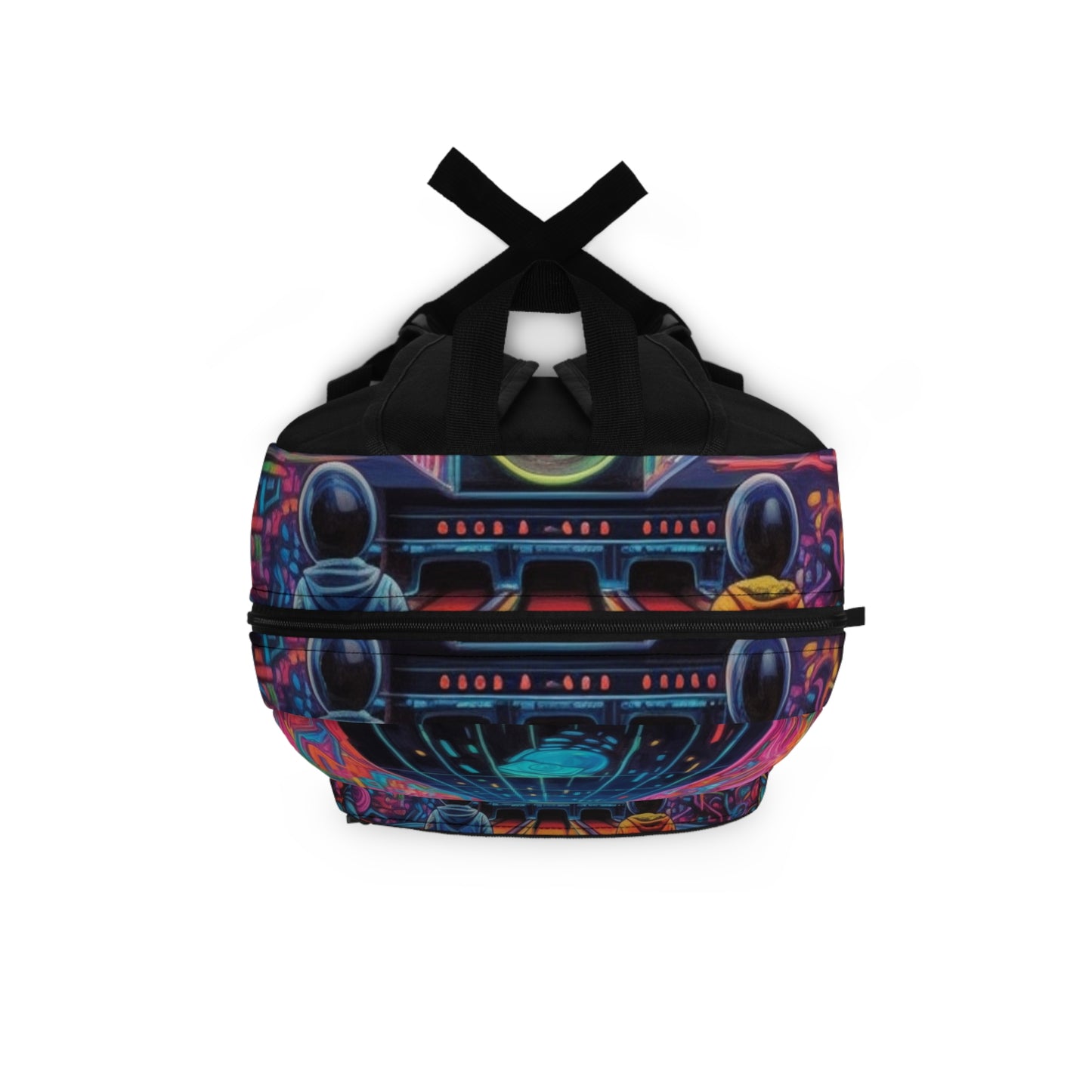 Trippy Bowling Alley: zona de golpe de pin retro-futurista - Mochila