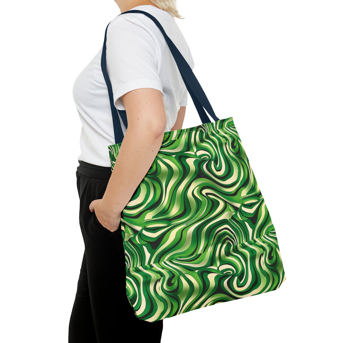 Disco Zebra Green - Tote Bag (AOP)