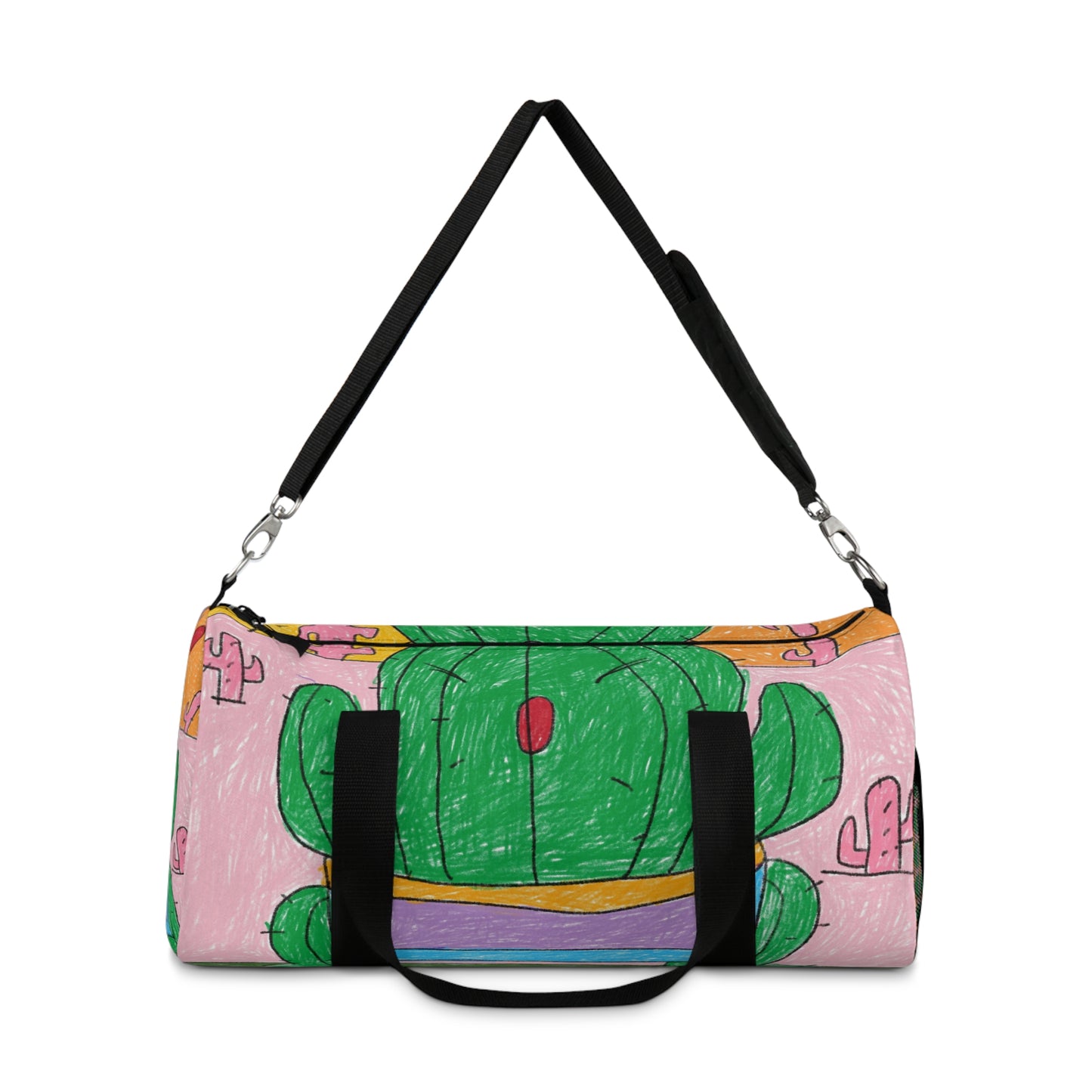 Desert Cactus Sumo Wrestler Graphic Duffel Bag