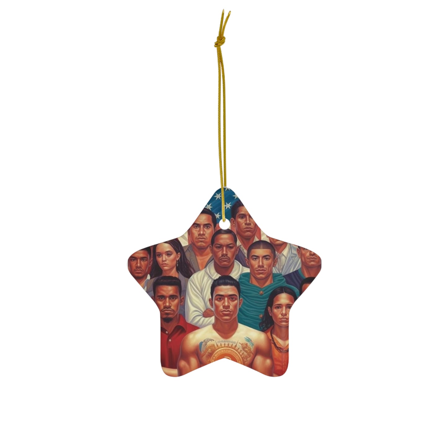 Latino Pride - Hispanic Heritage Month - Latin Roots - Mexican Heritage - Empower Latina - Celebrate Hispanic Unity - Ceramic Ornament, 4 Shapes