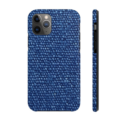 Marine Carpet Outdoor Bass Boat Style Denim Design - Tough Phone Cases