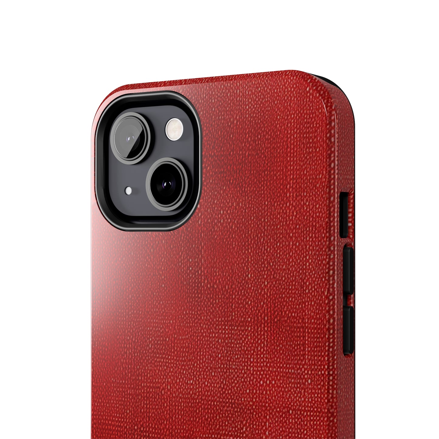 Juicy Red Berry Blast: Denim Fabric Inspired Design - Tough Phone Cases