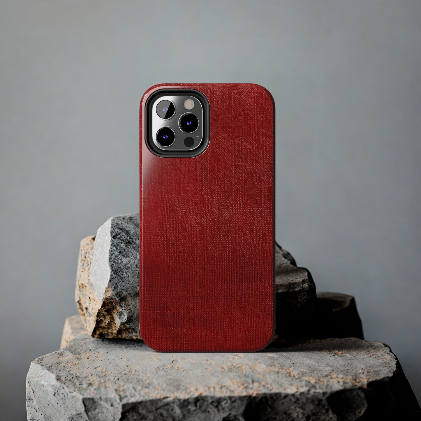 Juicy Red Berry Blast: Denim Fabric Inspired Design - Tough Phone Cases